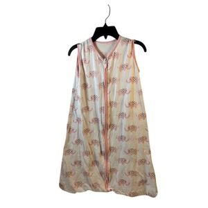 Tillyou Wearable Sack Large 12-18M Pink Elephant Print Cotton Sleep Sack Kids